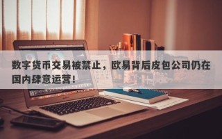 数字货币交易被禁止，欧易背后皮包公司仍在国内肆意运营！