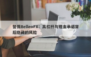 警惕BelleoFX：高杠杆与赠金承诺背后隐藏的风险