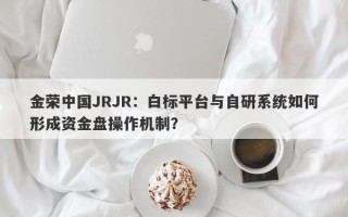 金荣中国JRJR：白标平台与自研系统如何形成资金盘操作机制？