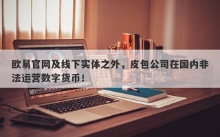 欧易官网及线下实体之外，皮包公司在国内非法运营数字货币！