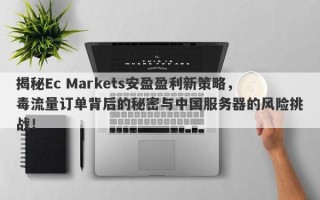 揭秘Ec Markets安盈盈利新策略，毒流量订单背后的秘密与中国服务器的风险挑战！