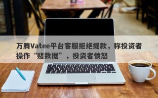 万腾Vatee平台客服拒绝提款，称投资者操作“赌数据”，投资者愤怒