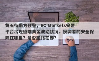 黄石待塌方预警，EC Markets安盈平台出现极端黄金波动状况，投资者的安全保障在哪里？是否跑路在即？