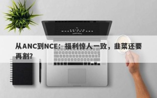 从ANC到NCE：福利惊人一致，韭菜还要再割？