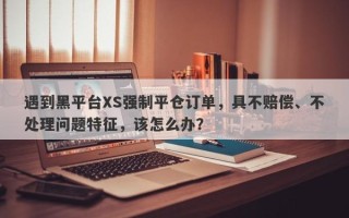 遇到黑平台XS强制平仓订单，具不赔偿、不处理问题特征，该怎么办？