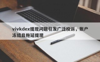 vivkdex提现问题引发广泛投诉，账户冻结且拖延提现