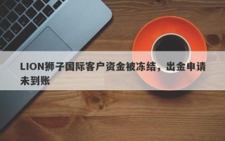 LION狮子国际客户资金被冻结，出金申请未到账