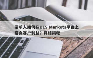 带单人如何在DLS Markets平台上蚕食客户利益？真相揭秘