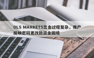 DLS MARKETS出金过程复杂，用户反映密码更改致资金困境