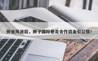 停业风波后，狮子国际卷走合作资金引公愤！