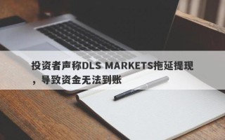 投资者声称DLS MARKETS拖延提现，导致资金无法到账