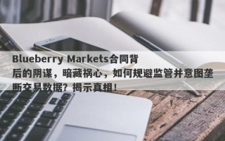 Blueberry Markets合同背后的阴谋，暗藏祸心，如何规避监管并意图垄断交易数据？揭示真相！