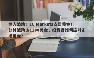 惊人波动！EC Markets安盈黄金几分钟波动达1100美金，投资者如何应对市场巨变？