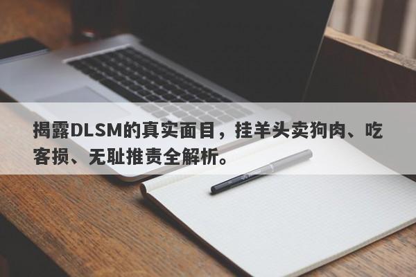 揭露DLSM的真实面目，挂羊头卖狗肉、吃客损、无耻推责全解析。-第1张图片-要懂汇