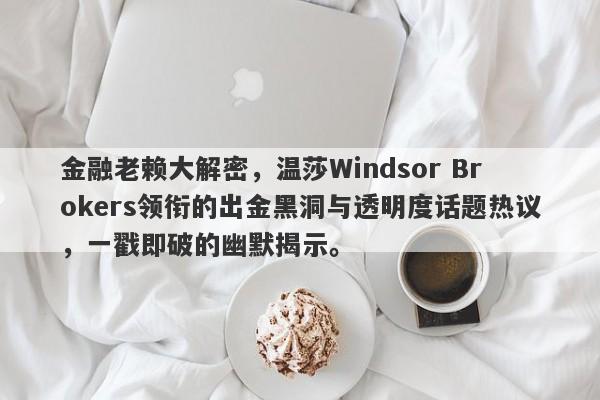 金融老赖大解密，温莎Windsor Brokers领衔的出金黑洞与透明度话题热议，一戳即破的幽默揭示。-第1张图片-要懂汇