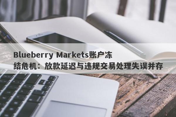 Blueberry Markets账户冻结危机：放款延迟与违规交易处理失误并存-第1张图片-要懂汇