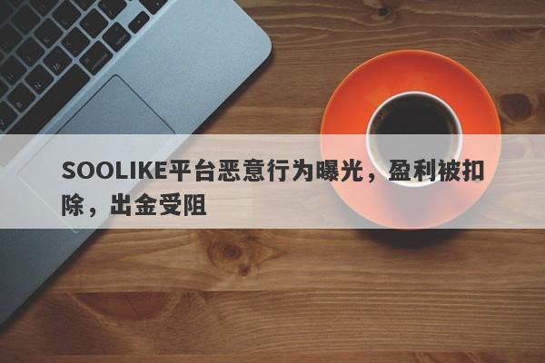 SOOLIKE平台恶意行为曝光，盈利被扣除，出金受阻-第1张图片-要懂汇